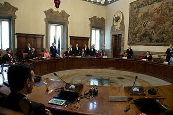Consiglio dei Ministri - fonte Palazzo Chigi
