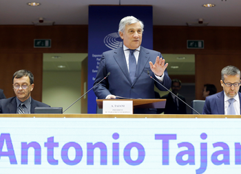 Antonio Tajani, Bruxelles 27.11.2018 - © European Union 2018 - Source EP -080316B, fotografo Daina Le Lardic