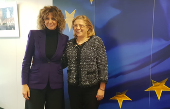 Barbara Lezzi e Corina Cretu, Bruxelles 23.01.2019
