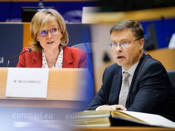 I commissari UE Dombrovskis e McGuinness